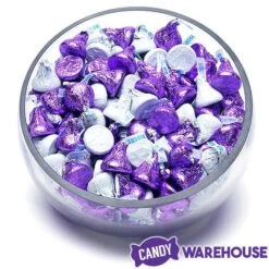 Hershey's Kisses Color Combo - Purple And White: 800-Piece Box -Candy Promotion Store hershey s kisses color combo purple and white 800 piece box candy warehouse 4
