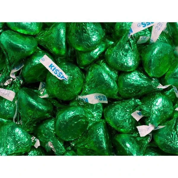 Hershey's Kisses Dark Green Foiled Milk Chocolate Candy: 400-Piece Bag 1 Hershey's Kisses Dark Green Foiled Milk Chocolate Candy: 400-Piece Bag