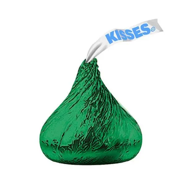 Hershey's Kisses Dark Green Foiled Milk Chocolate Candy: 400-Piece Bag 3 Hershey's Kisses Dark Green Foiled Milk Chocolate Candy: 400-Piece Bag - Image 3