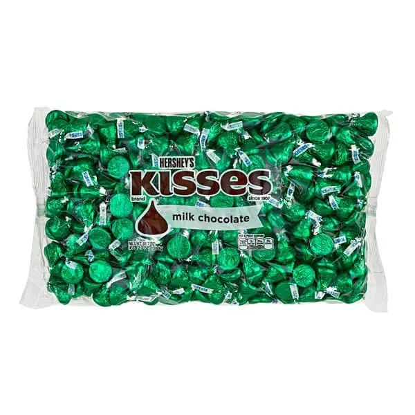Hershey's Kisses Dark Green Foiled Milk Chocolate Candy: 400-Piece Bag 5 Hershey's Kisses Dark Green Foiled Milk Chocolate Candy: 400-Piece Bag - Image 5