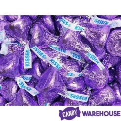 Hershey's Kisses Purple Foiled Milk Chocolate Candy: 400-Piece Bag -Candy Promotion Store hershey s kisses purple foiled milk chocolate candy 400 piece bag candy warehouse 5