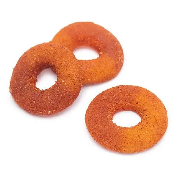 Jovy Crazy Gummy Rings Chamoy Candy - Peach: 5LB Bag 1 Jovy Crazy Gummy Rings Chamoy Candy - Peach: 5LB Bag