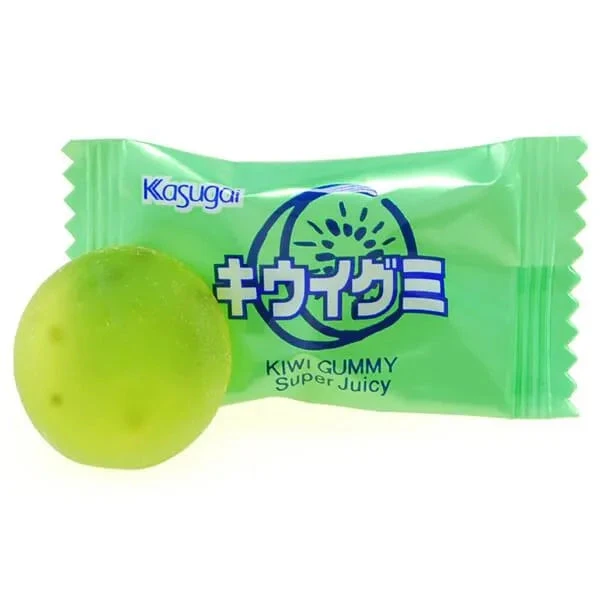 Kasugai Kiwi Gummy Candy: 24-Piece Bag 1 Kasugai Kiwi Gummy Candy: 24-Piece Bag