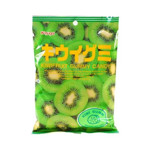 Kasugai Kiwi Gummy Candy: 24-Piece Bag 2 Kasugai Kiwi Gummy Candy: 24-Piece Bag - Image 2