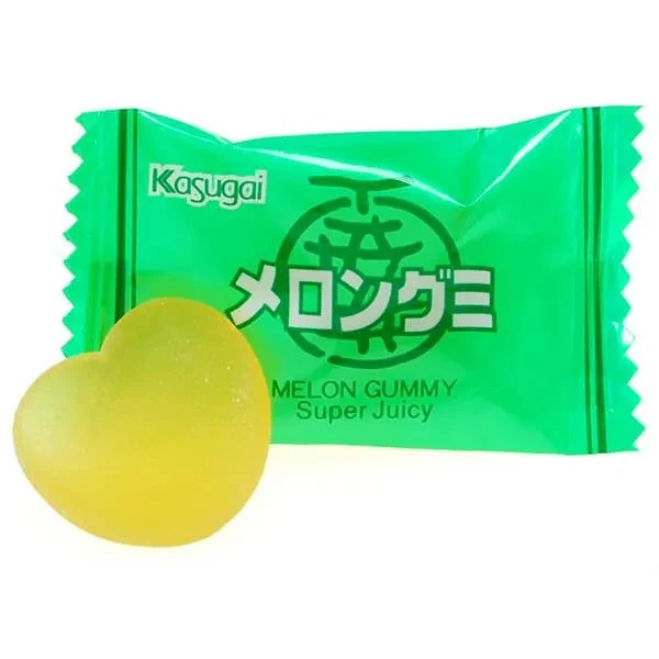 Kasugai Melon Gummy Candy: 24-Piece Bag 1 Kasugai Melon Gummy Candy: 24-Piece Bag
