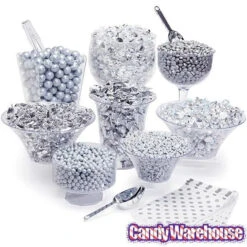 Koppers Milk Chocolate Gems - Silver: 5LB Bag -Candy Promotion Store koppers milk chocolate gems silver 5lb bag candy warehouse 3