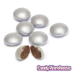 Koppers Milk Chocolate Gems - Silver: 5LB Bag -Candy Promotion Store koppers milk chocolate gems silver 5lb bag candy warehouse 4