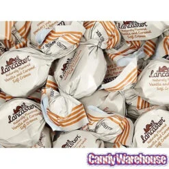 Lancaster Caramel And Vanilla Soft Cremes Candy: 8-Ounce Bag -Candy Promotion Store lancaster caramel and vanilla soft cremes candy 8 ounce bag candy warehouse 3