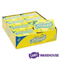 Lemonhead Candy Mini Packs: 24-Piece Box -Candy Promotion Store lemonhead candy mini packs 24 piece box candy warehouse 7