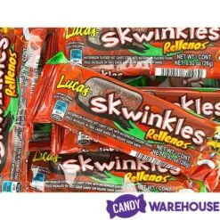 Lucas Skwinkles Rellenos Chili Candy Packs: 12-Piece Box -Candy Promotion Store lucas skwinkles rellenos chili candy packs 12 piece box candy warehouse 3