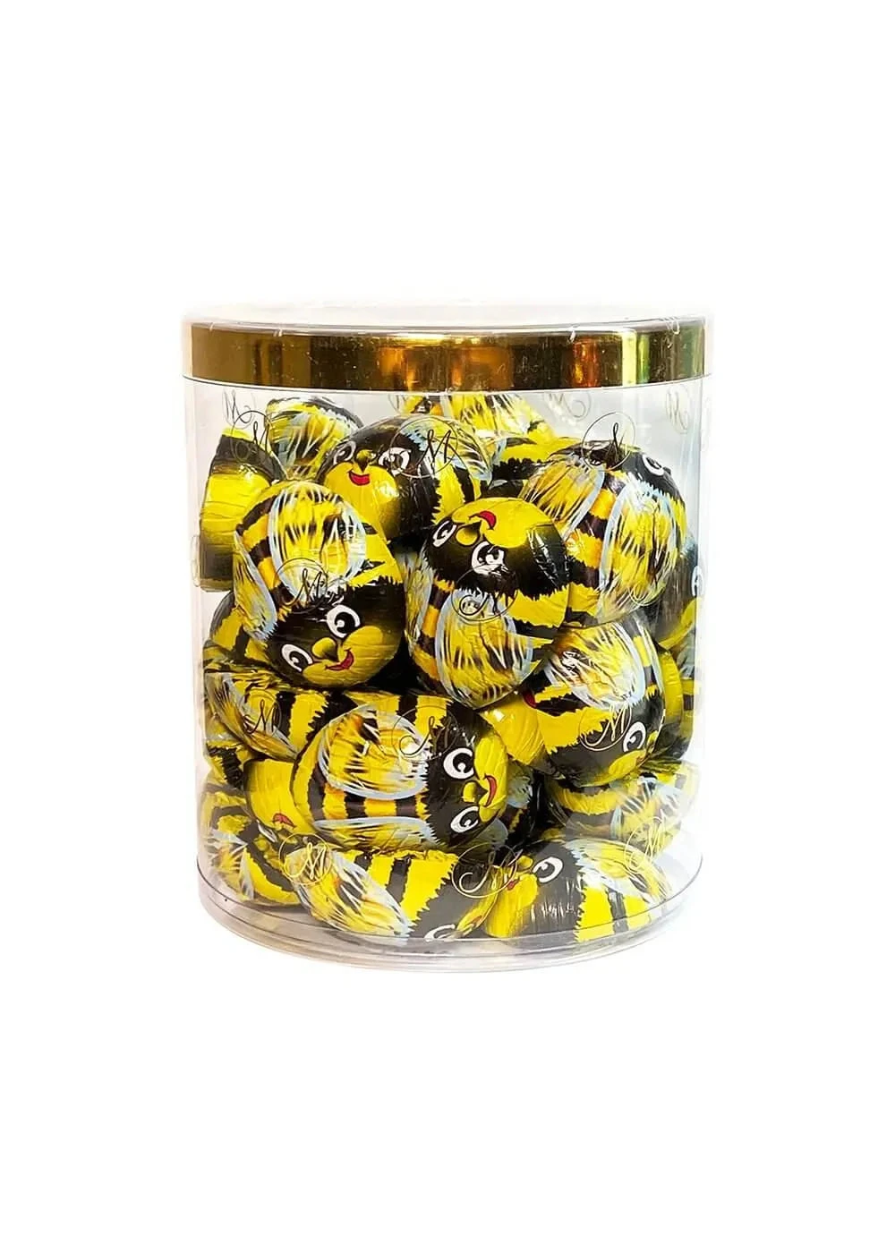 Madelaine Foiled Milk Chocolate Bumble Bees: 40-Piece Tub 2 Madelaine Foiled Milk Chocolate Bumble Bees: 40-Piece Tub - Image 2