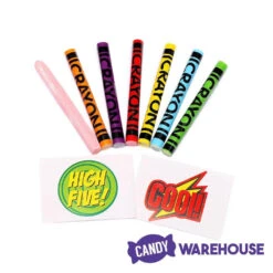 Magic Colors Bubble Gum Crayons Packs: 24-Piece Box -Candy Promotion Store magic colors bubble gum crayons packs 24 piece box candy warehouse 3