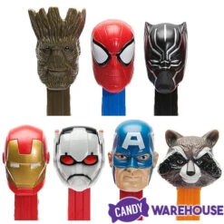 Marvel Avengers PEZ Candy Packs: 12-Piece Display -Candy Promotion Store marvel avengers pez candy packs 12 piece display candy warehouse 3