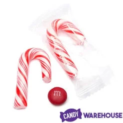 Mini Candy Canes - Red And White: 100-Piece Tub -Candy Promotion Store mini candy canes red and white 100 piece tub candy warehouse 6