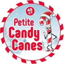 Mini Candy Canes - Red And White: 45-Piece Jar -Candy Promotion Store mini candy canes red and white 45 piece jar candy warehouse 3
