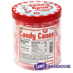 Mini Candy Canes - Red And White: 45-Piece Jar -Candy Promotion Store mini candy canes red and white 45 piece jar candy warehouse 6