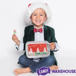 Mini Candy Canes - Red, Green, And White: 100-Piece Tub -Candy Promotion Store mini candy canes red green and white 100 piece tub candy warehouse 3