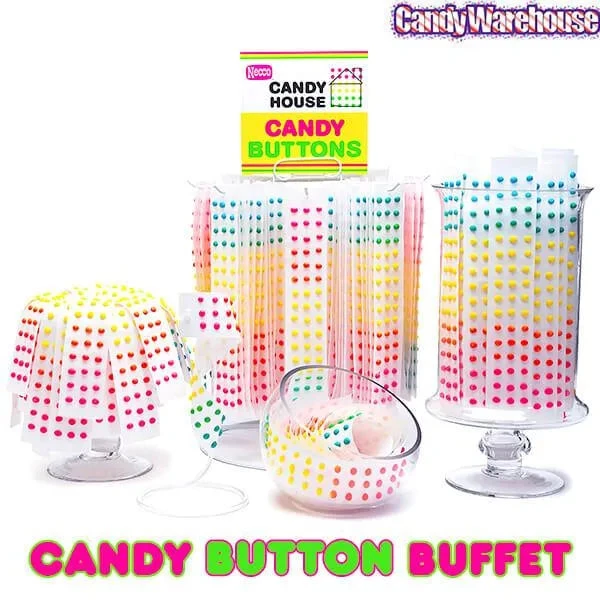 Necco Candy Buttons Strips: 1000-Piece Case 2 Necco Candy Buttons Strips: 1000-Piece Case - Image 2