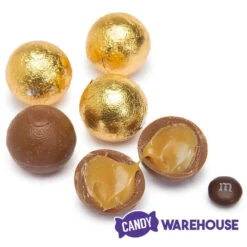 Palmer Foiled Caramel Filled Chocolate Candy Balls - Gold: 5LB Bag -Candy Promotion Store palmer foiled caramel filled chocolate candy balls gold 5lb bag candy warehouse 4