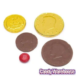 Palmer Gold Foiled Chocolate Coins In Mesh Bags: 12-Piece Box -Candy Promotion Store palmer gold foiled chocolate coins in mesh bags 12 piece box candy warehouse 3
