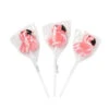 Pink Flamingo Shaped Swirl Pops: 12-Piece Box