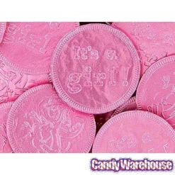 Pink Foiled Baby Girl Milk Chocolate Coins: 1LB Bag -Candy Promotion Store pink foiled baby girl milk chocolate coins 1lb bag candy warehouse 4 67df0afb bc07 4d8e 9251 734fa6fe60db