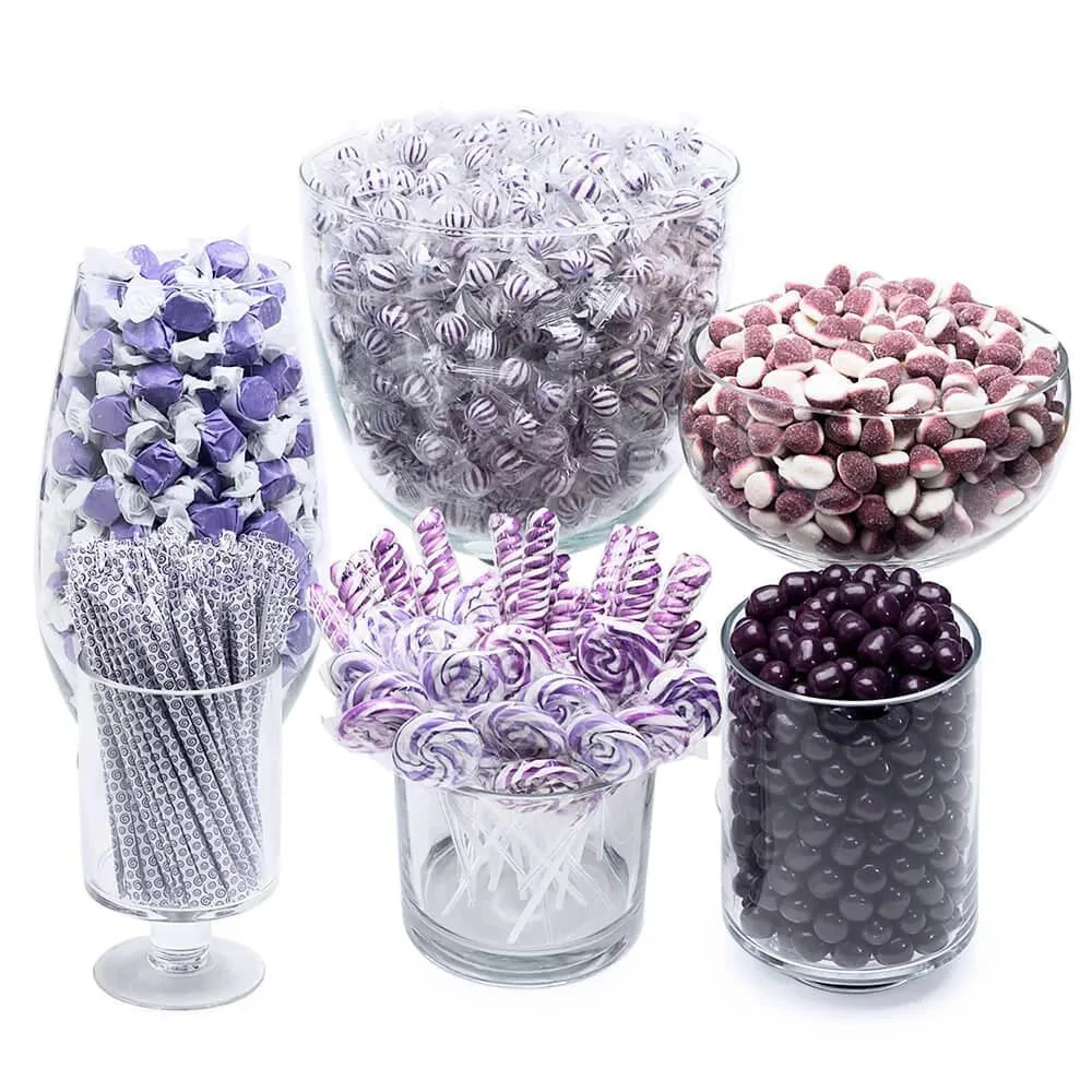 Purple Candy Bar Table Assortment 1 Purple Candy Bar Table Assortment