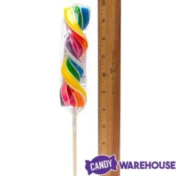 Rainbow Swirl 2.5-Ounce Corkscrew Twist Lollipops: 12-Piece Display -Candy Promotion Store rainbow swirl 2 5 ounce corkscrew twist lollipops 12 piece display candy warehouse 4