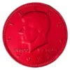 Red Foiled Milk Chocolate Coins: 1LB Bag