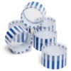 Royal Blue Plastic Cylinder Favor Boxes - 3-Ounce: 6-Piece Set