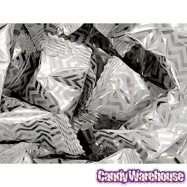 Silver Chevron Stripe Wrapped Buttermint Creams: 300-Piece Case 2 Silver Chevron Stripe Wrapped Buttermint Creams: 300-Piece Case - Image 2