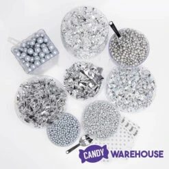 Silver Premium Candy Buffet Kit: 25 To 50 Guests -Candy Promotion Store silver premium candy buffet kit 25 to 50 guests candy warehouse 5