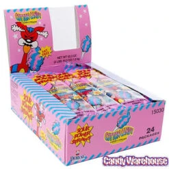 Sour Power Straws Cotton Candy Packs: 24-Piece Box -Candy Promotion Store sour power straws cotton candy packs 24 piece box candy warehouse 3