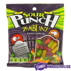 Sour Punch Zombeanz Gummy Candy: 2LB Box 5 Sour Punch Zombeanz Gummy Candy: 2LB Box -Candy Promotion Store sour punch zombeanz gummy candy 2lb box candy warehouse 3