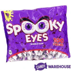 Spooky Eyes Bubble Gum Eyeballs - Wrapped: 100-Piece Bag -Candy Promotion Store spooky eyes bubble gum eyeballs wrapped 100 piece bag candy warehouse 4