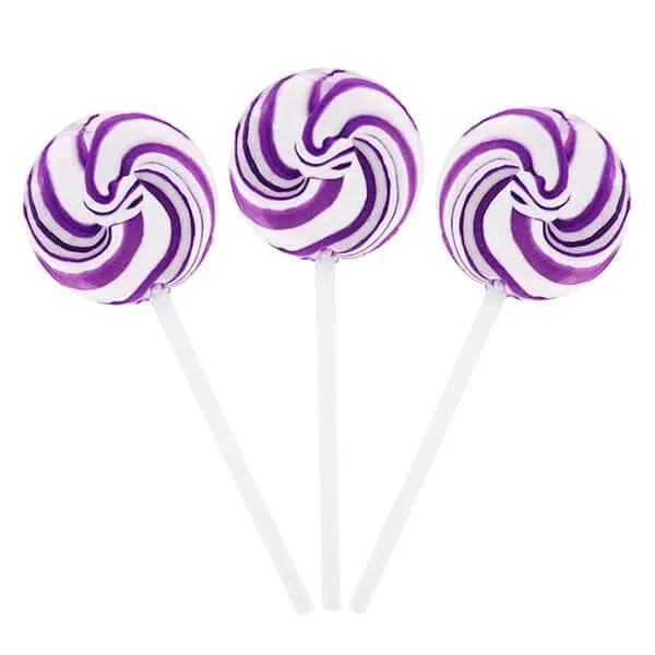 Squiggly Pops Petite Swirl Lollipops - Grape: 24-Piece Jar 1 Squiggly Pops Petite Swirl Lollipops - Grape: 24-Piece Jar