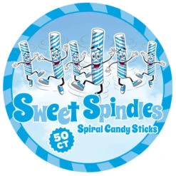 Sweet Spindles Mini Hard Candy Sticks - Blueberry: 50-Piece Jar 7 Sweet Spindles Mini Hard Candy Sticks - Blueberry: 50-Piece Jar -Candy Promotion Store sweet spindles mini hard candy sticks blueberry 50 piece jar candy warehouse 4