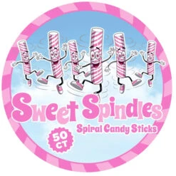 Sweet Spindles Mini Hard Candy Sticks - Cherry: 50-Piece Jar -Candy Promotion Store sweet spindles mini hard candy sticks cherry 50 piece jar candy warehouse 4
