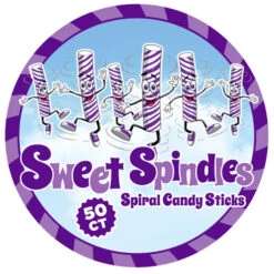 Sweet Spindles Mini Hard Candy Sticks - Grape: 50-Piece Jar -Candy Promotion Store sweet spindles mini hard candy sticks grape 50 piece jar candy warehouse 4