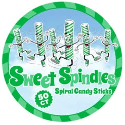 Sweet Spindles Mini Hard Candy Sticks - Lime: 50-Piece Jar -Candy Promotion Store sweet spindles mini hard candy sticks lime 50 piece jar candy warehouse 4
