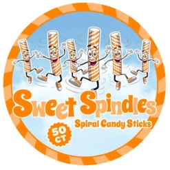 Sweet Spindles Mini Hard Candy Sticks - Orange: 50-Piece Jar 7 Sweet Spindles Mini Hard Candy Sticks - Orange: 50-Piece Jar -Candy Promotion Store sweet spindles mini hard candy sticks orange 50 piece jar candy warehouse 4