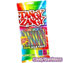 Tangy Zangy Twist Sticks Candy Packs - Sour Wild Fruit: 12-Piece Box -Candy Promotion Store tangy zangy twist sticks candy packs sour wild fruit 12 piece box candy warehouse 4