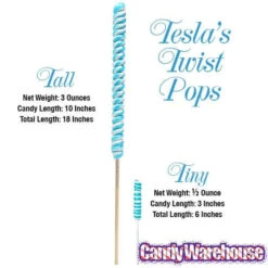 Tesla's Tiny Twist Pops - Grape: 48-Piece Jar -Candy Promotion Store tesla s tiny twist pops grape 48 piece jar candy warehouse 3
