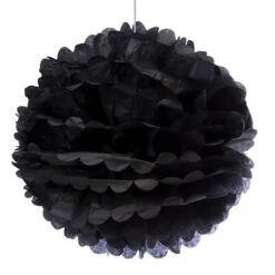 Tissue Paper 14-Inch Pom Pom - Black
