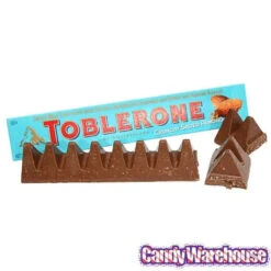 Toblerone Crunchy Salty Almond Chocolate Bars: 20-Piece Box -Candy Promotion Store toblerone crunchy salty almond chocolate bars 20 piece box candy warehouse 4