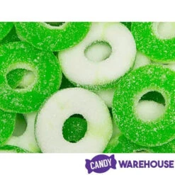 Trolli Apple O's Green Apple Gummy Rings Candy: 3LB Box -Candy Promotion Store trolli apple o s green apple gummy rings candy 3lb box candy warehouse 6