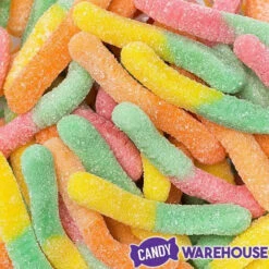 Trolli Sour Brite Crawlers Gummy Worms - Tropical: 9-Ounce Bag -Candy Promotion Store trolli sour brite crawlers gummy worms tropical 9 ounce bag candy warehouse 5