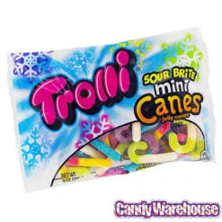 Trolli Sour Brite Mini Canes Jelly Candy Canes: 9-Ounce Bag -Candy Promotion Store trolli sour brite mini canes jelly candy canes 9 ounce bag candy warehouse 6