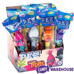 Trolls PEZ Candy Packs: 12-Piece Display -Candy Promotion Store trolls pez candy packs 12 piece display candy warehouse 3