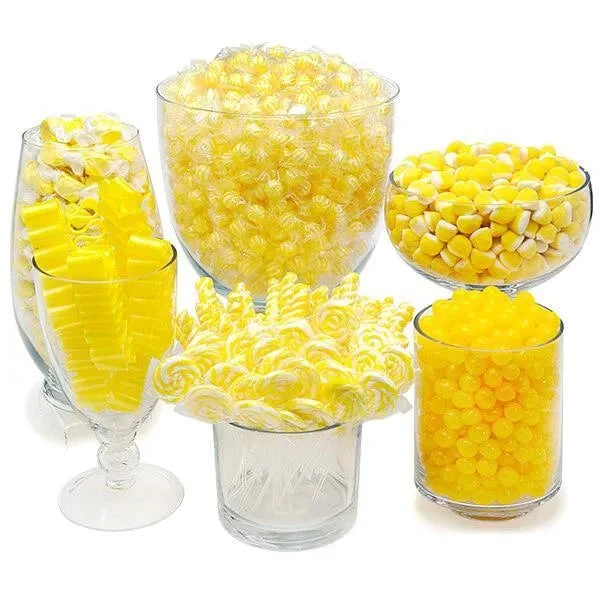 Yellow Candy Bar Table Assortment 1 Yellow Candy Bar Table Assortment